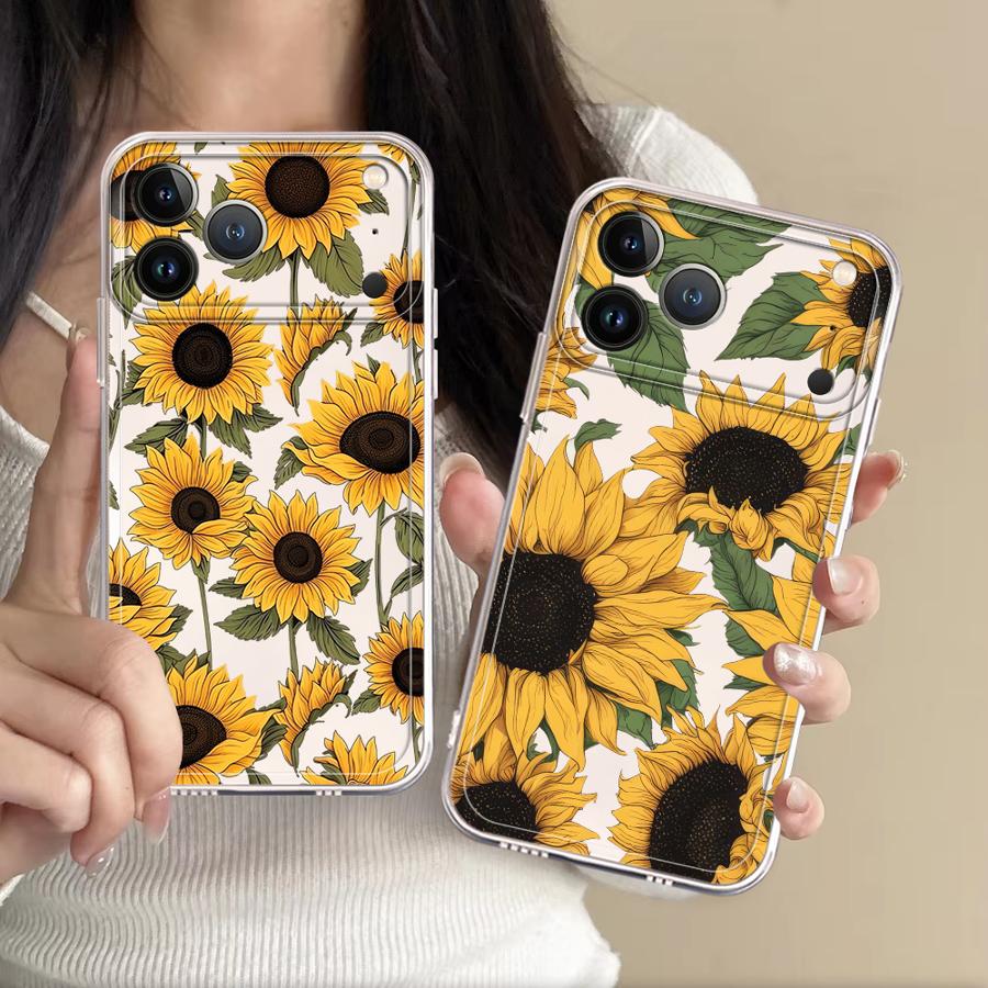 Phone Cases Cute Iphone 13 - Cute Sunflower Pattern Case for Apple
