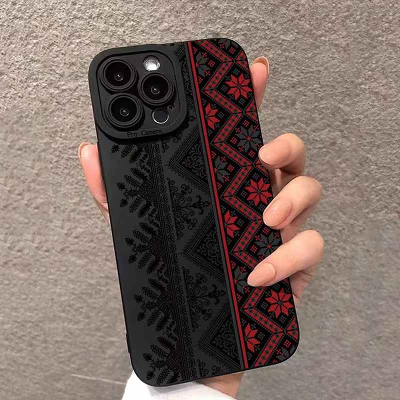 Phone Cases Vintage - Vintage Totem Painting Matte Silicone Phone