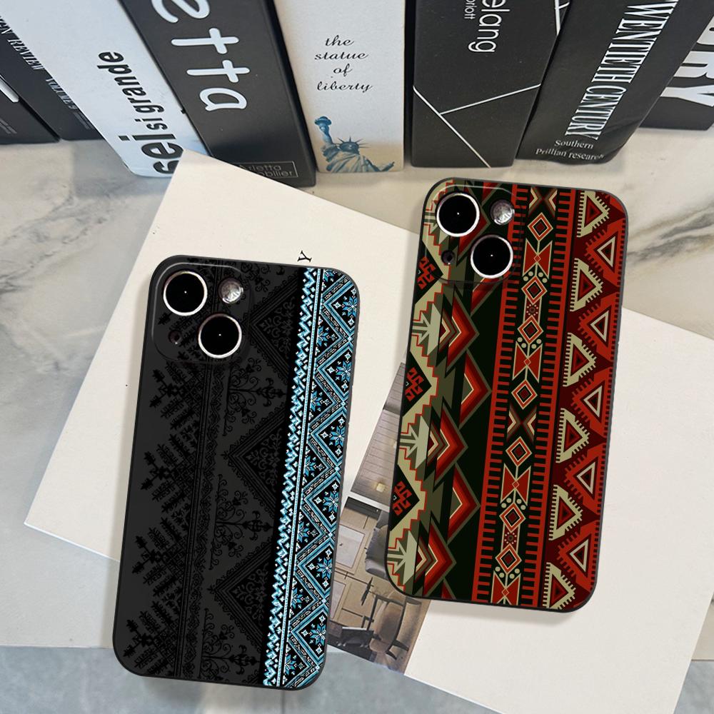 Phone Cases Vintage - Vintage Totem Painting Matte Silicone Phone
