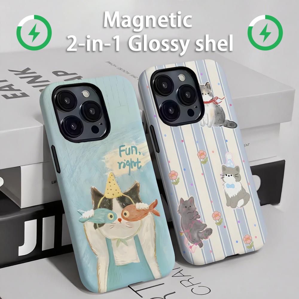 Phone Cases Cute Iphone 13 - Cute cats and dogs Phone Case
