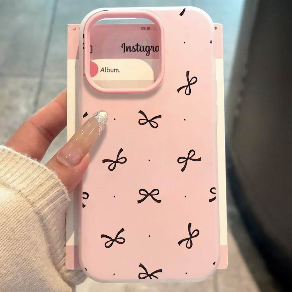 Phone Cases Cute Iphone 13 - Cute Bow Polka Dot INS Phone