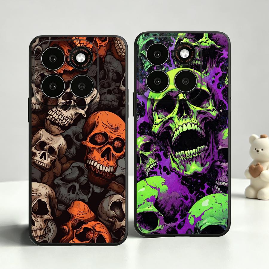 Phone Cases Vintage - Vintage Skull Stack Phone Cover Case