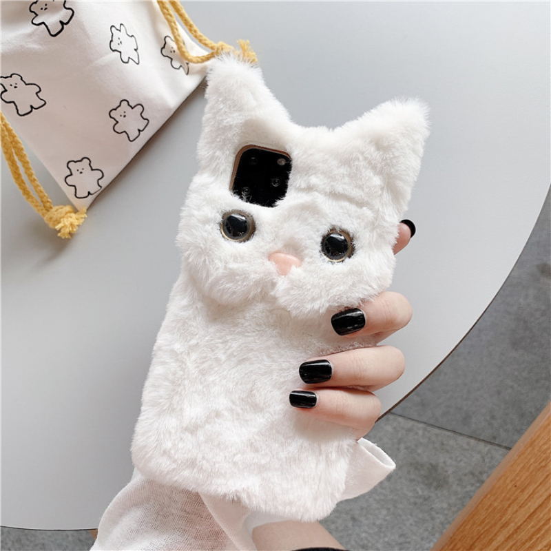 3D Cute Cartoon Cat Furry Plus - Phone Cases Cute Iphone 13 recension och pris