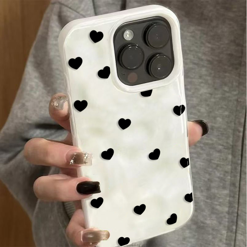 Aesthetic Cute Black Heart Sho - Phone Cases Cute Iphone 13 recension och pris