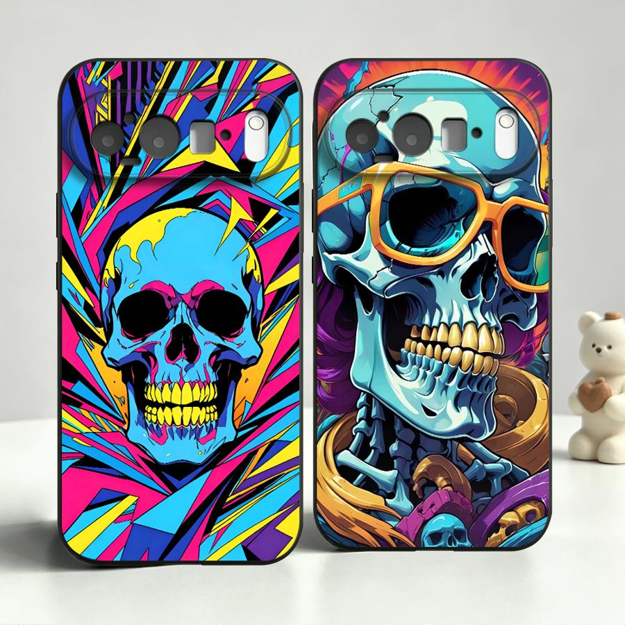 Neon Pop Art Skull Case for Go - Phone Cases Google Pixel 9A recension och pris
