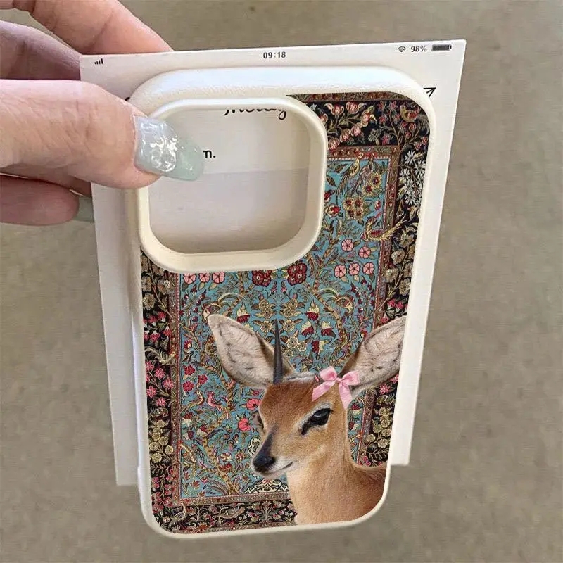 Vintage Deer Lichee Silicone P - Phone Cases Vintage recension och pris