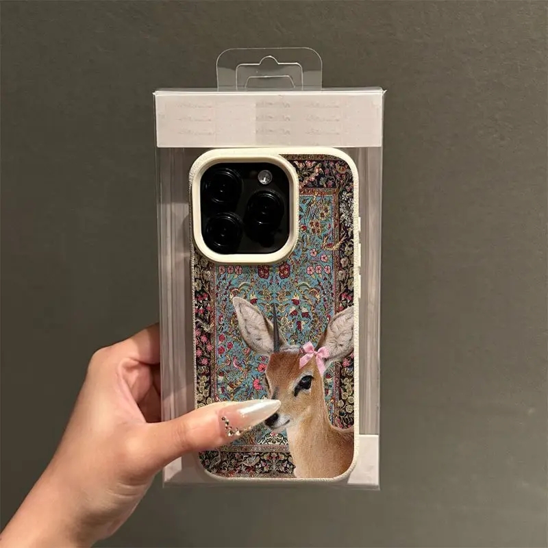 Vintage Deer Lichee Silicone P - Phone Cases Vintage recension och pris