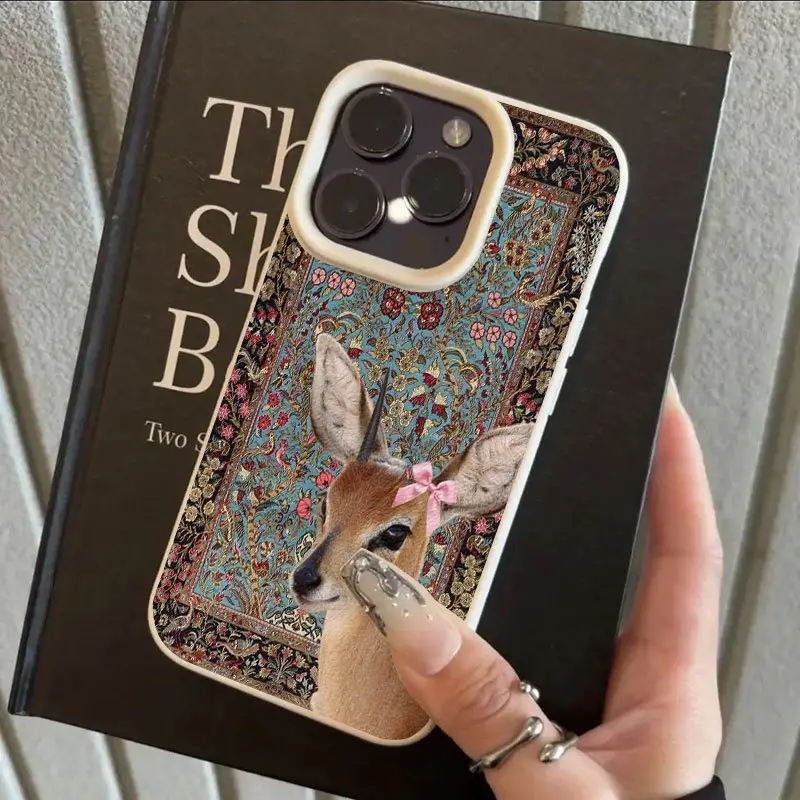 Vintage Deer Lichee Silicone P - Phone Cases Vintage recension och pris