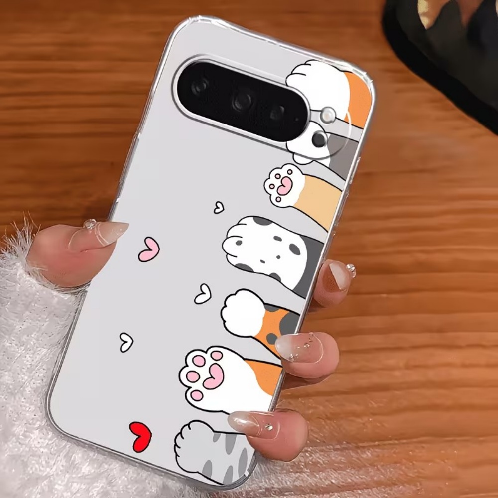 Cartoon Cat Paw Print Crystal  - Phone Cases Google Pixel 9A recension och pris