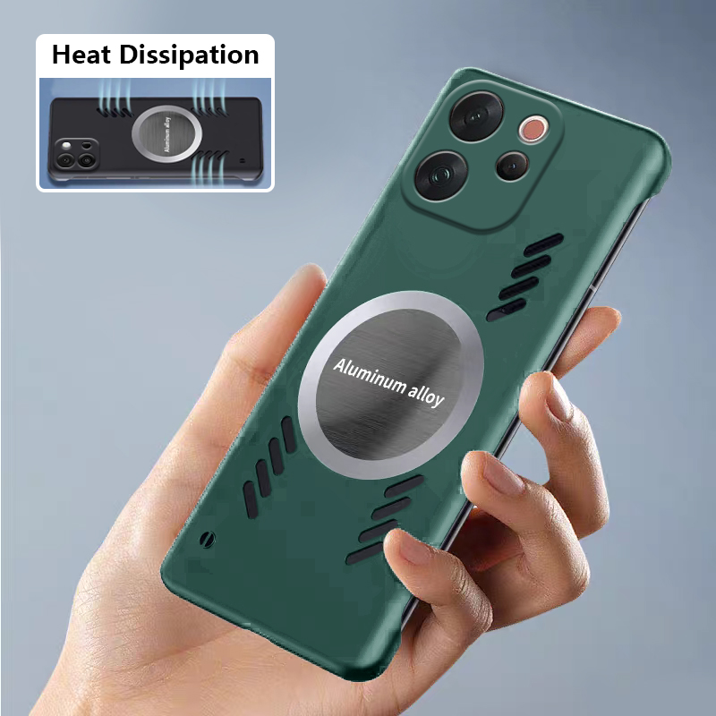 Biruiqu For VIVO V70 Bezel-les - Heat Dissipation Case recension och pris