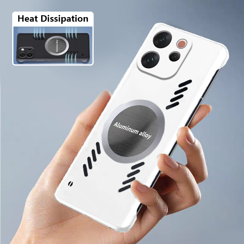 Biruiqu For VIVO V70 Bezel-les - Heat Dissipation Case recension och pris