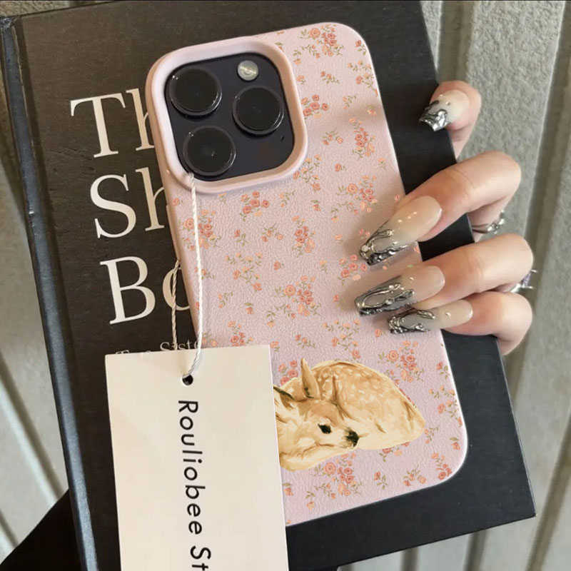 Cute Deer Full Floral Pattern  - Phone Cases Cute Iphone 13 recension och pris