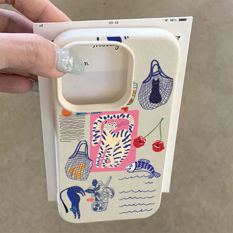 Cute Cherry Cat Print Phone Ca - Phone Cases Cute Iphone 13 recension och pris