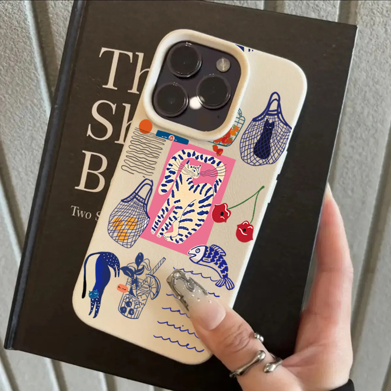 Cute Cherry Cat Print Phone Ca - Phone Cases Cute Iphone 13 recension och pris