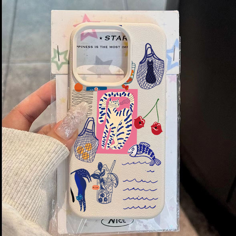 Cute Cherry Cat Print Phone Ca - Phone Cases Cute Iphone 13 recension och pris
