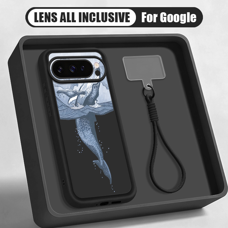 Humpback Whale Print Wrist Str - Phone Cases Google Pixel 9A recension och pris