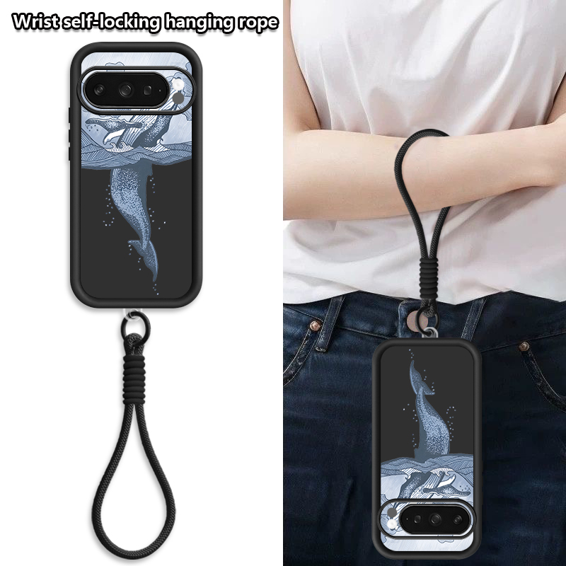 Humpback Whale Print Wrist Str - Phone Cases Google Pixel 9A recension och pris
