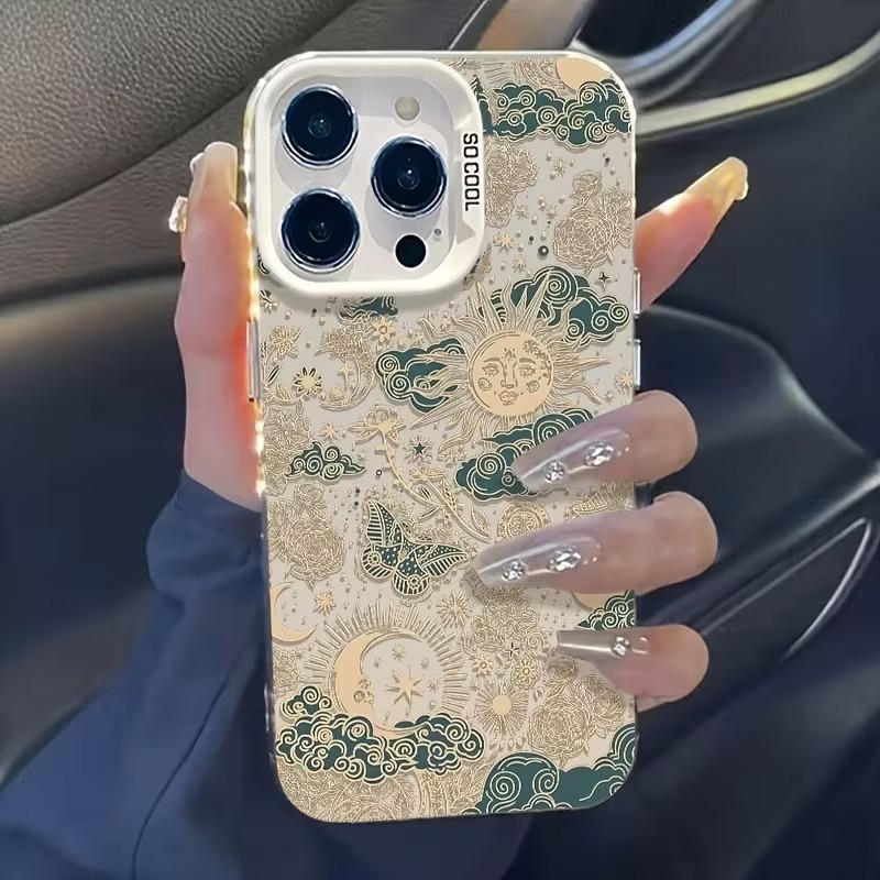 Vintage Tarot Sun Moon Butterf - Phone Cases Vintage recension och pris