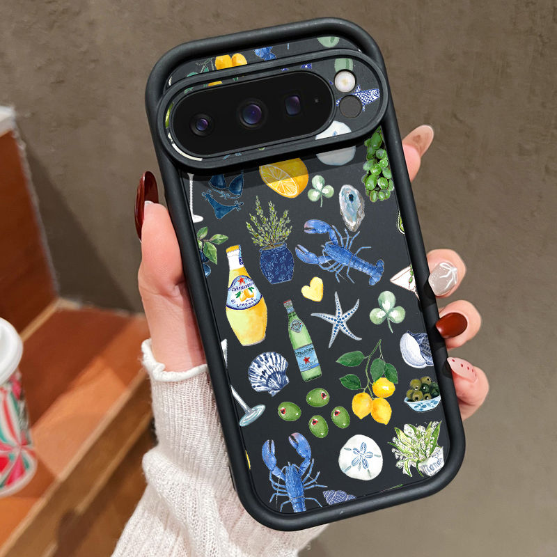 Ocean Whale Patterned TPU Phon - Phone Cases Google Pixel 9A recension och pris