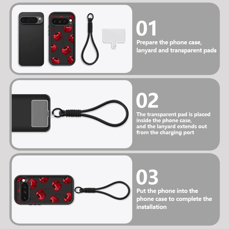 Soft Silicone Lanyard Case For - Phone Cases Google Pixel 9A recension och pris