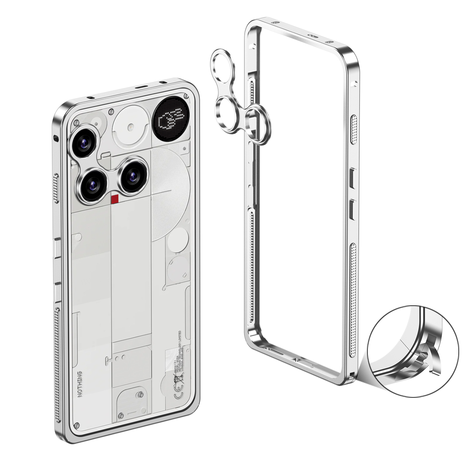 Aluminum Alloy Frame Phone Cas - Heat Dissipation Case recension och pris