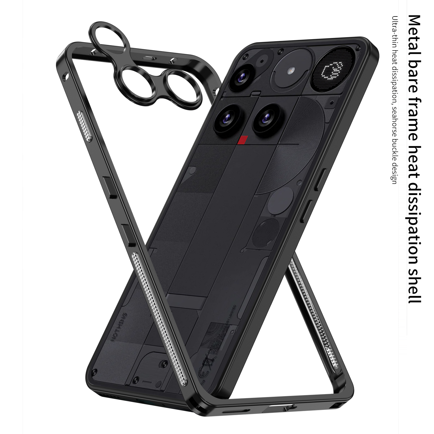 Aluminum Alloy Frame Phone Cas - Heat Dissipation Case recension och pris