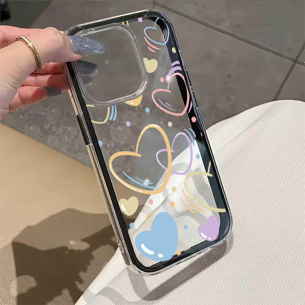 Cute Colorful Heart Phone Case - Phone Cases Cute Iphone 13 recension och pris