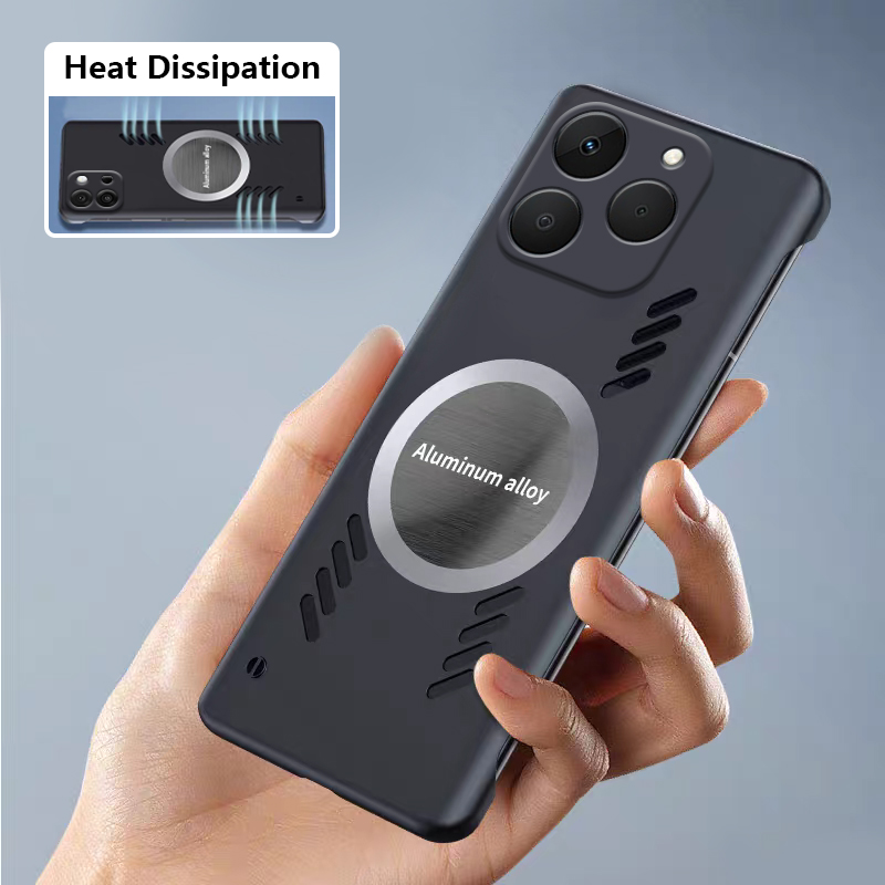 Biruiqu For Realme 15T Bezel-l - Heat Dissipation Case recension och pris
