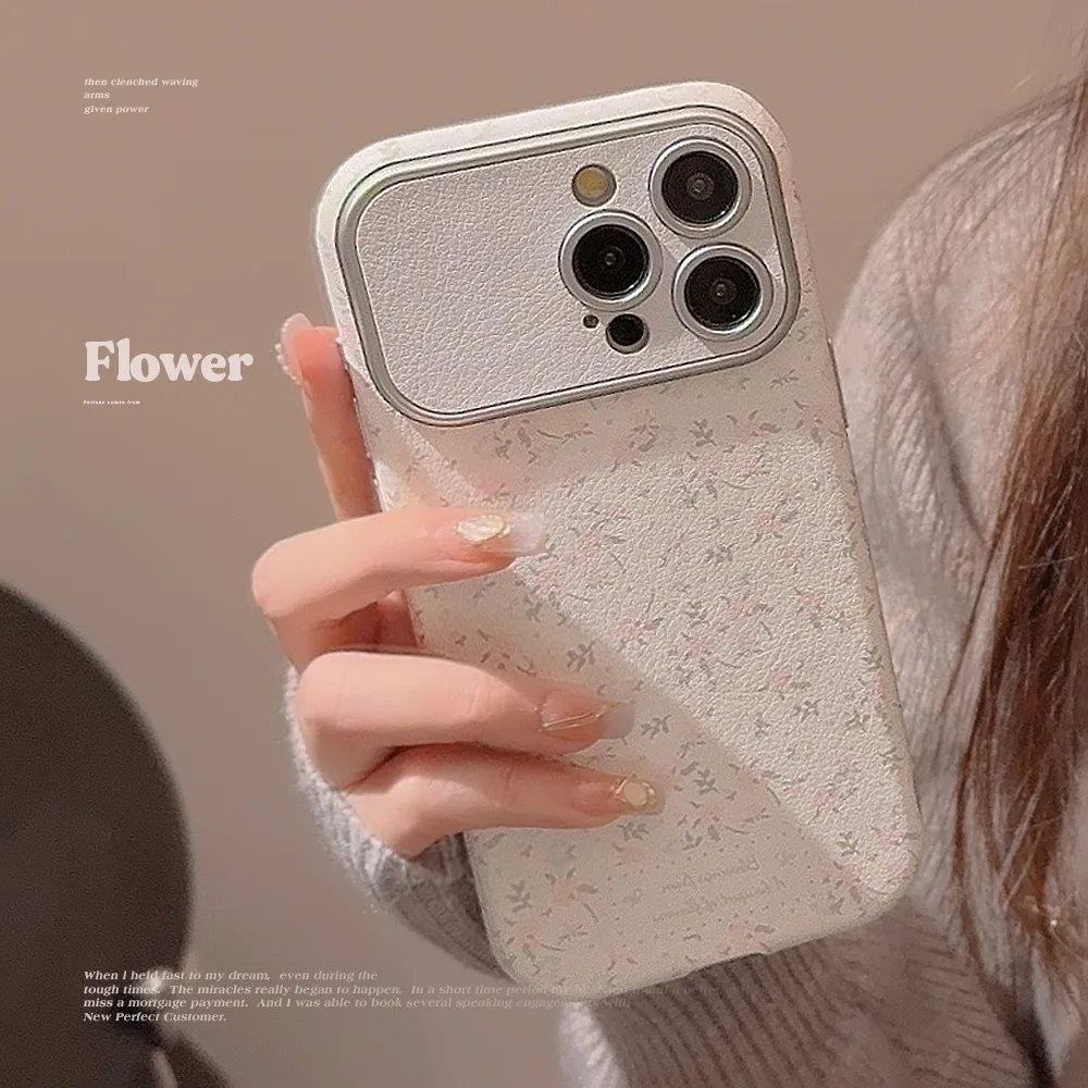 Korean Vintage Flowers Leather - Phone Cases Vintage recension och pris