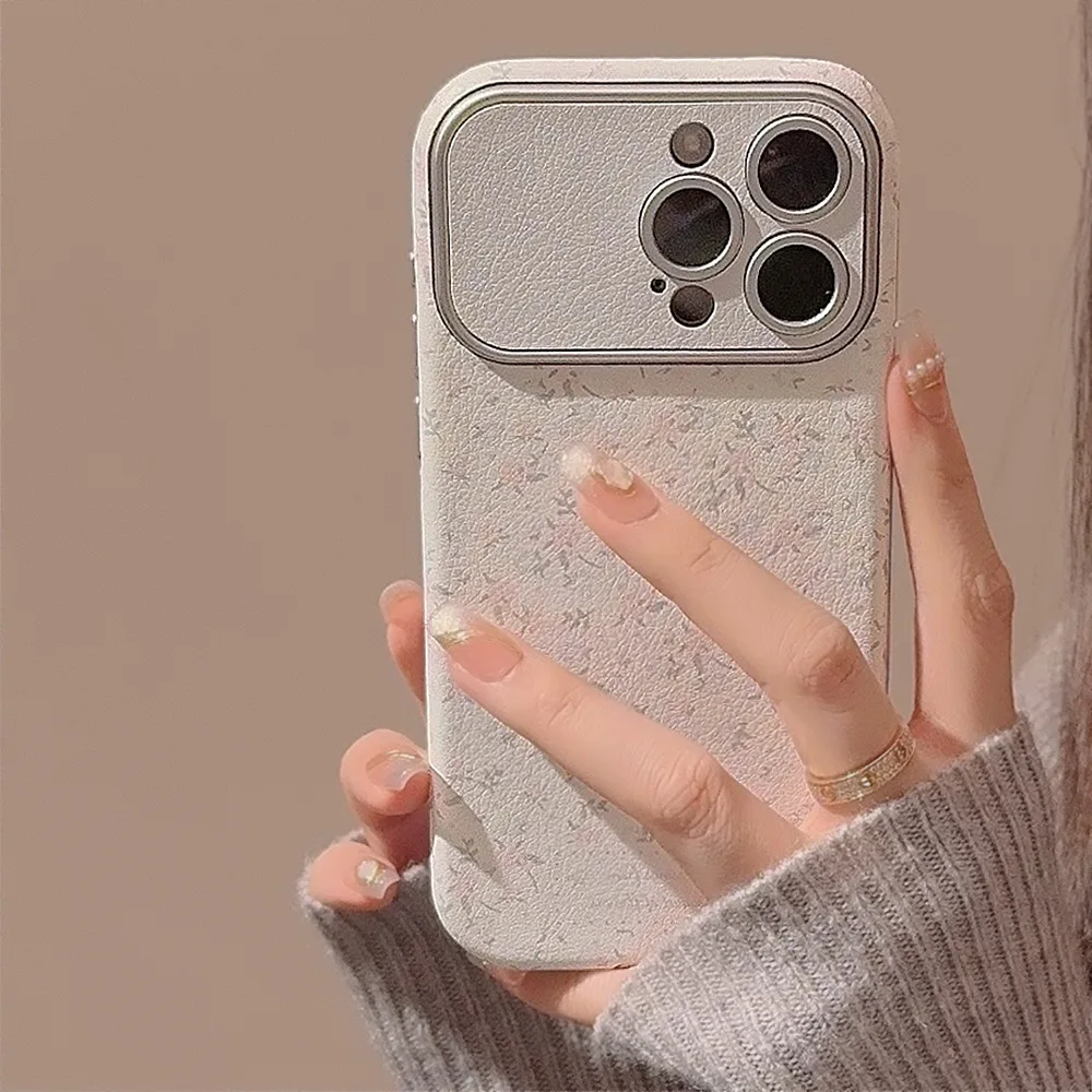 Korean Vintage Flowers Leather - Phone Cases Vintage recension och pris