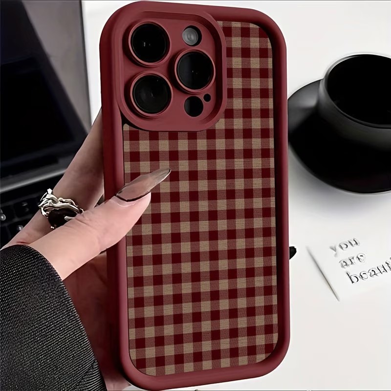 Wine Red Vintage Red-Brown Pla - Phone Cases Vintage recension och pris