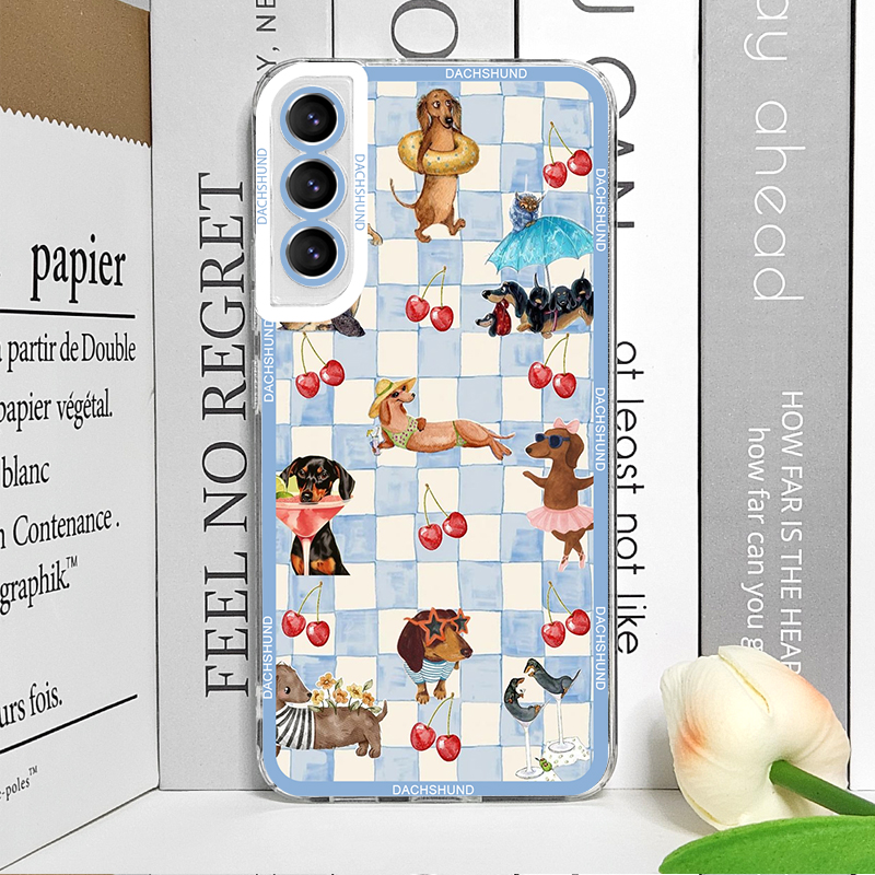 Cute Sausage Dog Phone Case fo - Phone Cases Samsung S24 recension och pris