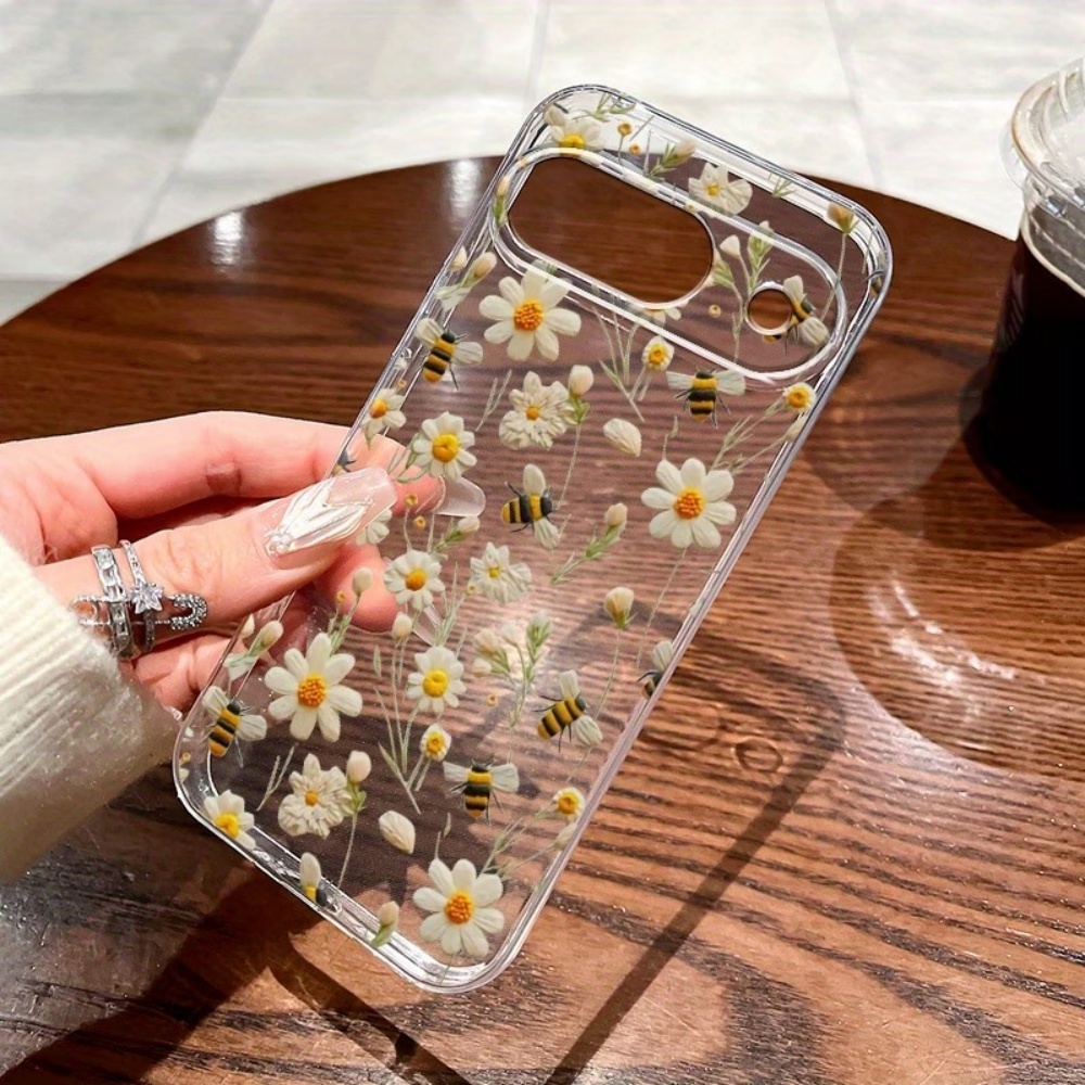Cute Honeybee Flower Pattern S - Phone Cases Google Pixel 9A recension och pris