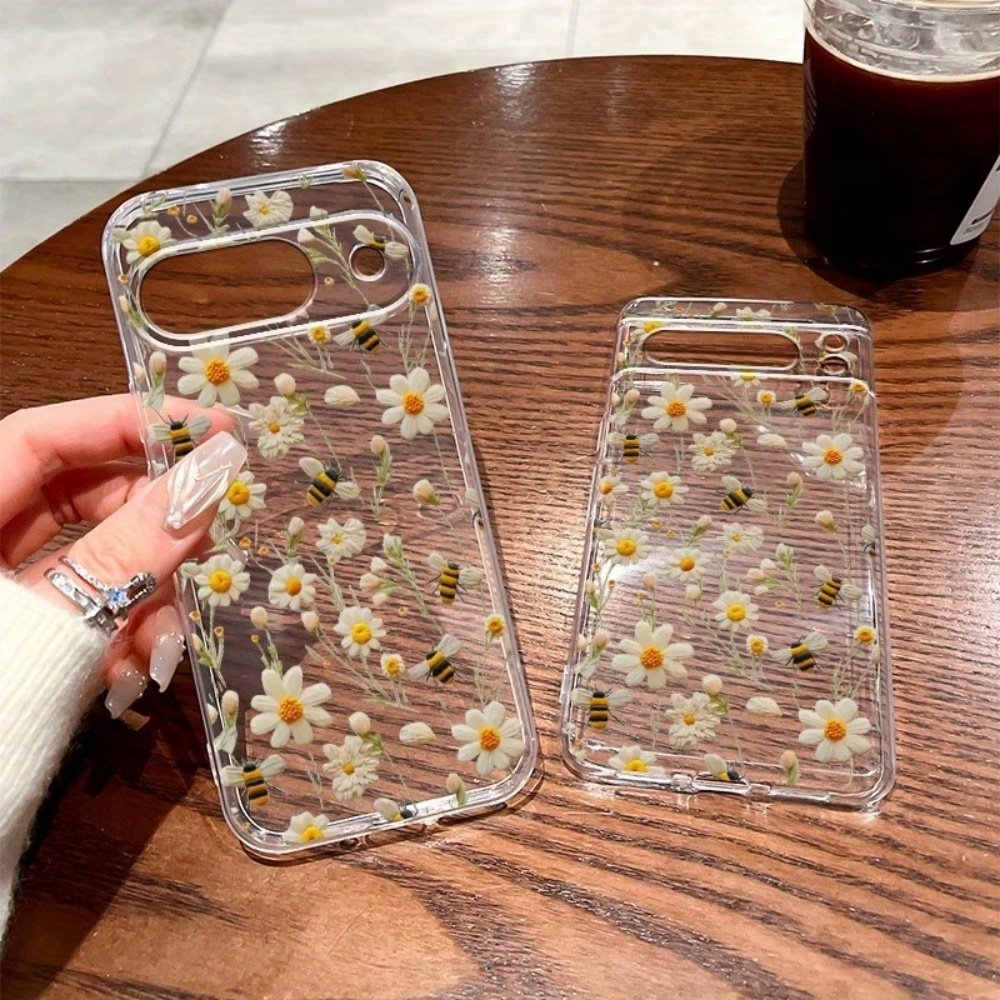 Cute Honeybee Flower Pattern S - Phone Cases Google Pixel 9A recension och pris
