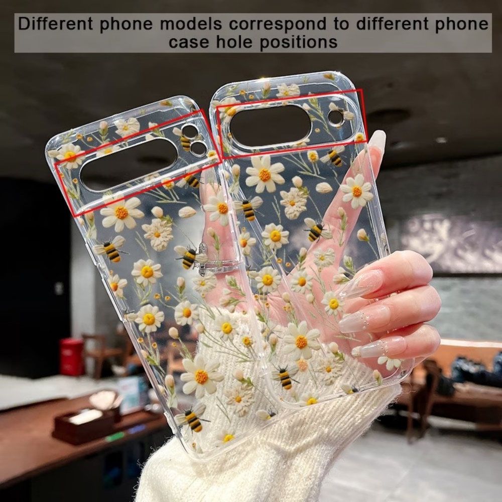 Cute Honeybee Flower Pattern S - Phone Cases Google Pixel 9A recension och pris