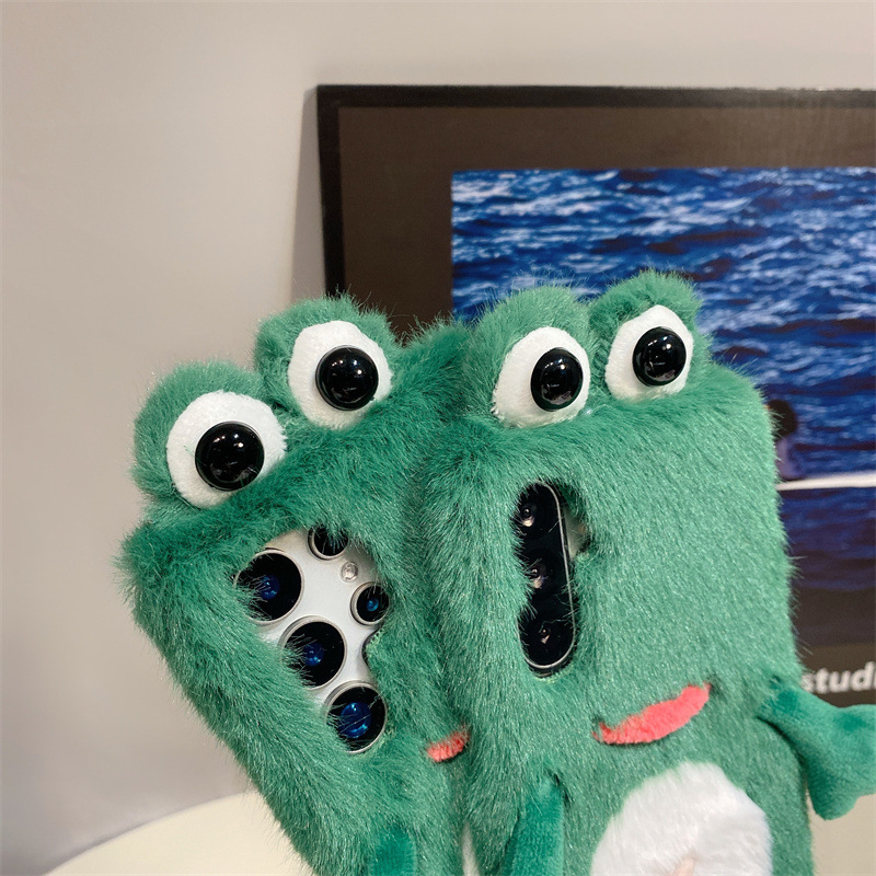 Plush Frog Phone Case, Cute Gr - Phone Cases Samsung S24 recension och pris