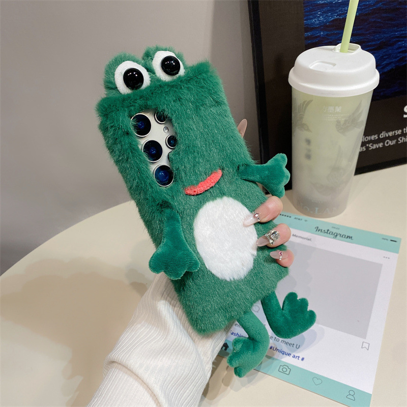 Plush Frog Phone Case, Cute Gr - Phone Cases Samsung S24 recension och pris